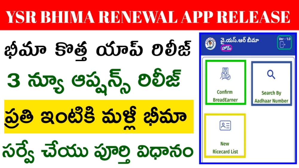 YSR Bima Renewal App Download & Survey Process