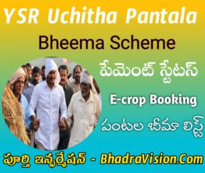 YSR Uchita Pantala Bheema Scheme