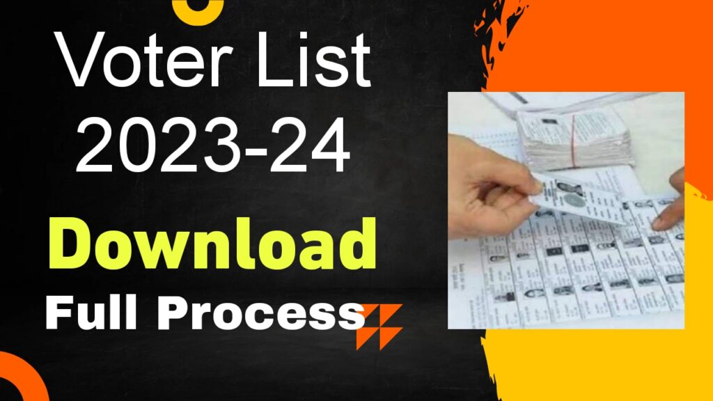 Voter List Download 2023 24 Full Process